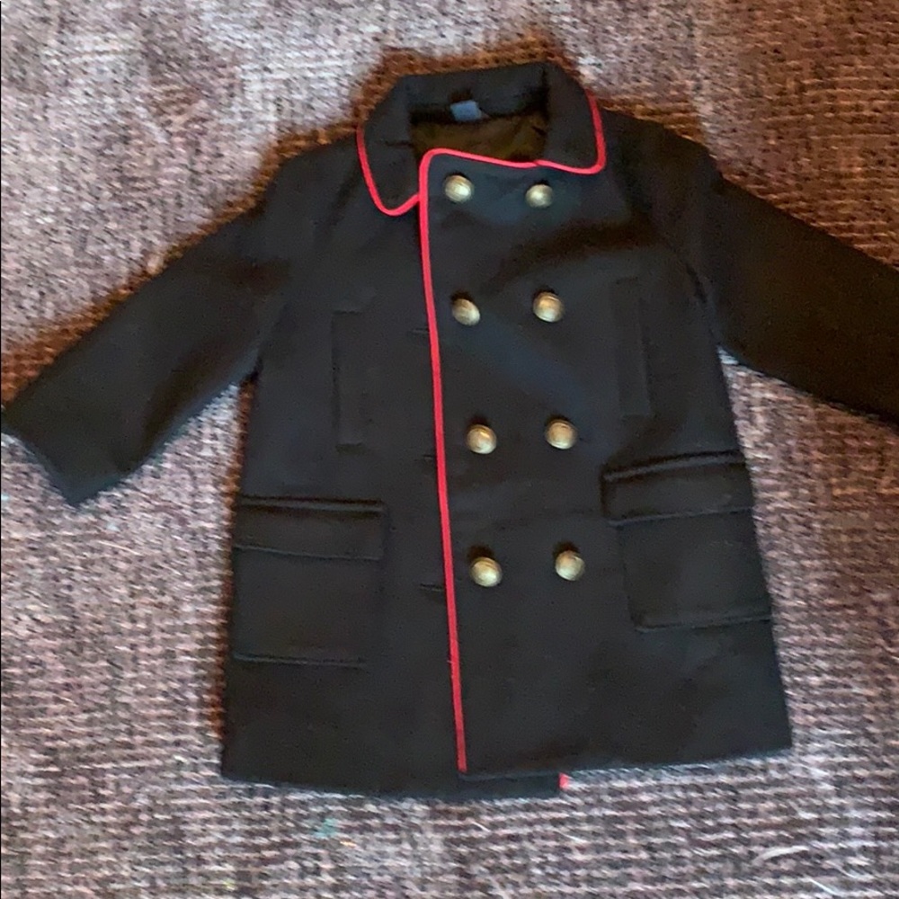 Baby Gap Pea Coat with Red trim